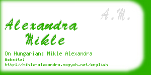 alexandra mikle business card